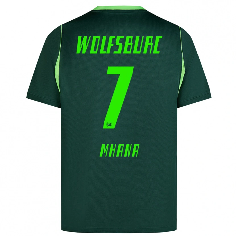 Danxen Dámské Younes Mhana #7 Tmavě Zelená Bílá Domů Hráčské Dresy 2026/27 Dres