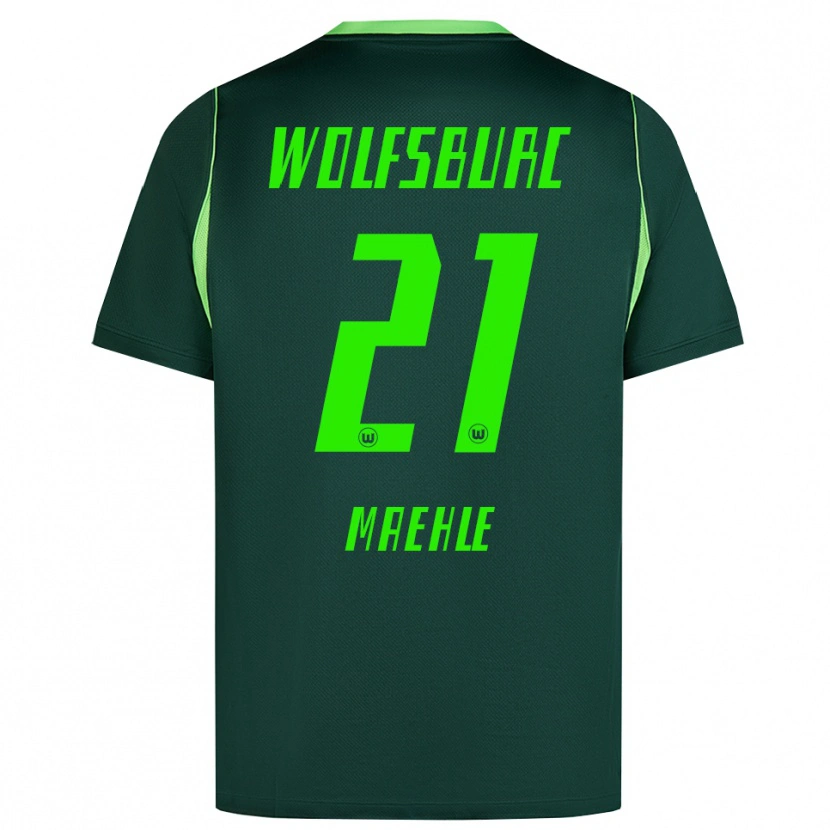 Danxen Dámské Joakim Maehle #21 Tmavě Zelená Bílá Domů Hráčské Dresy 2026/27 Dres