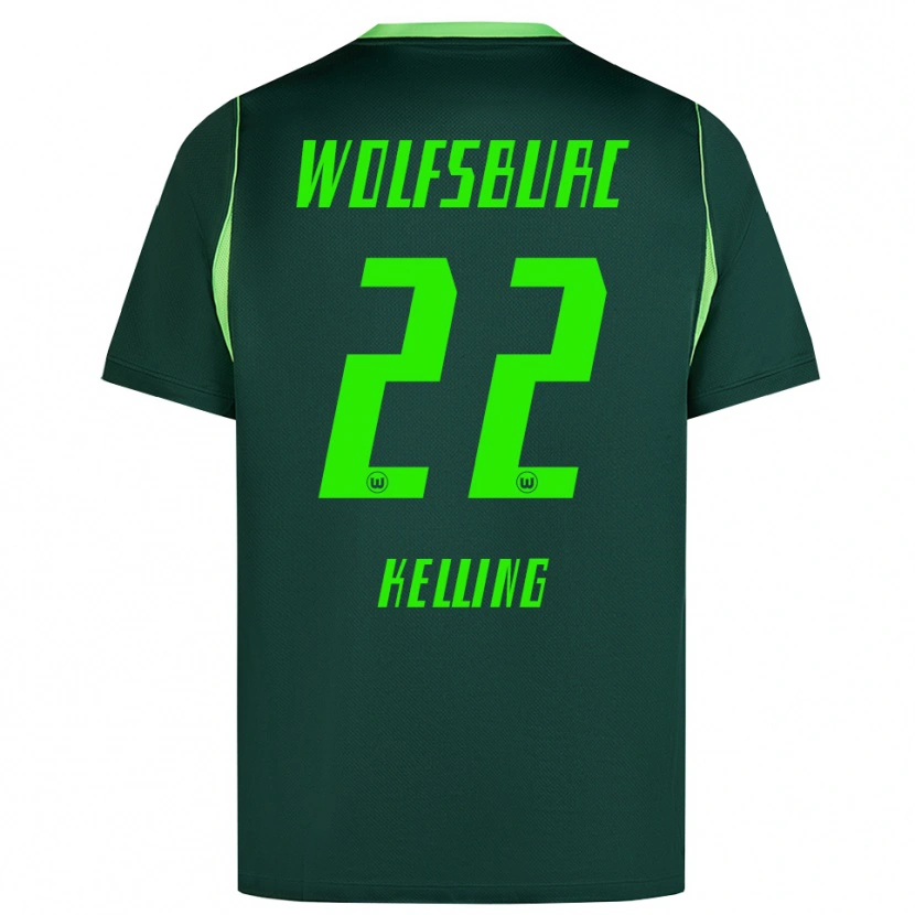 Danxen Dámské Lenny Kelling #22 Tmavě Zelená Bílá Domů Hráčské Dresy 2026/27 Dres