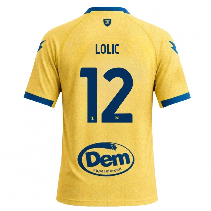 Danxen Dámské Eldin Lolic #12 Chrpově Černá Modrá Domů Hráčské Dresy 2026/27 Dres
