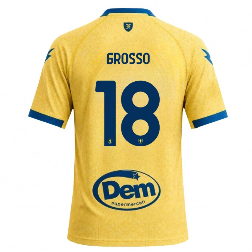 Danxen Dámské Filippo Grosso #18 Chrpově Černá Modrá Domů Hráčské Dresy 2026/27 Dres