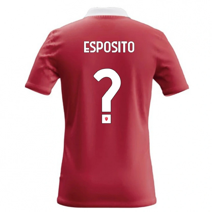 Danxen Dámské Marco Esposito #0 Červená Bílá Domů Hráčské Dresy 2026/27 Dres