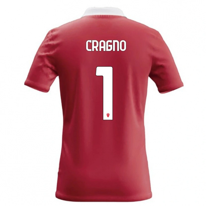 Danxen Dámské Alessio Cragno #1 Červená Bílá Domů Hráčské Dresy 2026/27 Dres