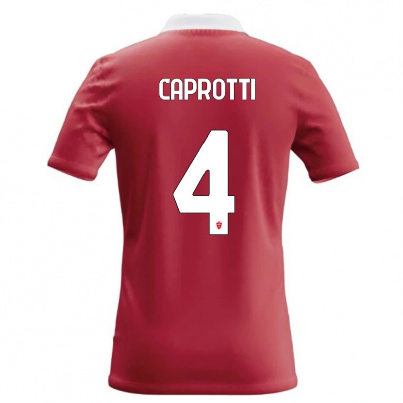 Danxen Dámské Carlo Caprotti #4 Červená Bílá Domů Hráčské Dresy 2026/27 Dres