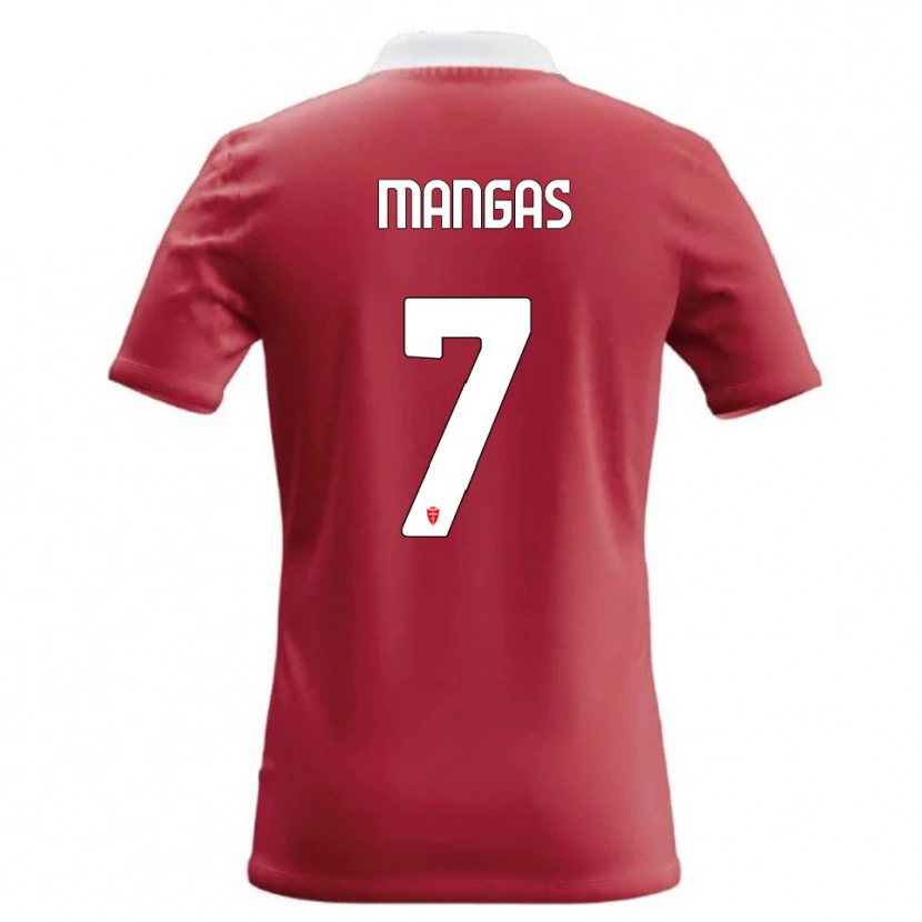 Danxen Dámské Ricardo Mangas #7 Červená Bílá Domů Hráčské Dresy 2026/27 Dres