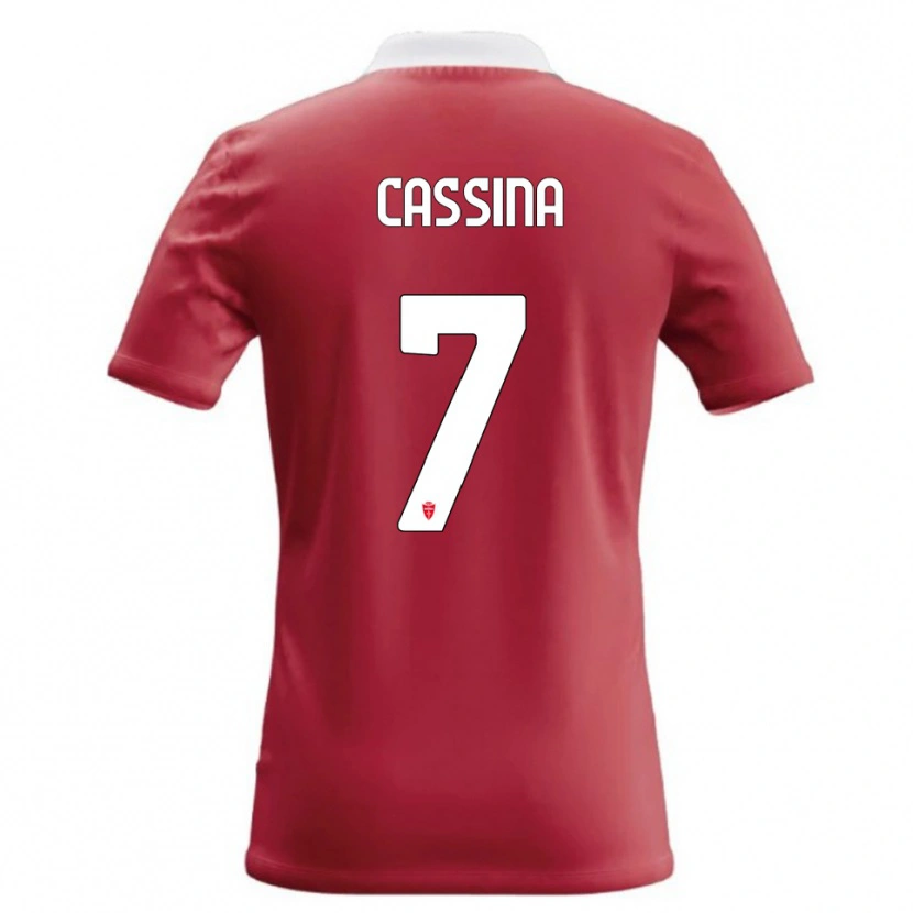 Danxen Dámské Tommaso Cassina #7 Červená Bílá Domů Hráčské Dresy 2026/27 Dres