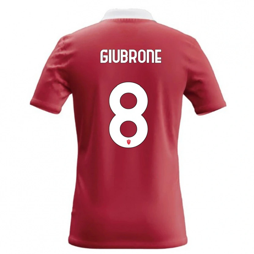 Danxen Dámské Mario Giubrone #8 Červená Bílá Domů Hráčské Dresy 2026/27 Dres