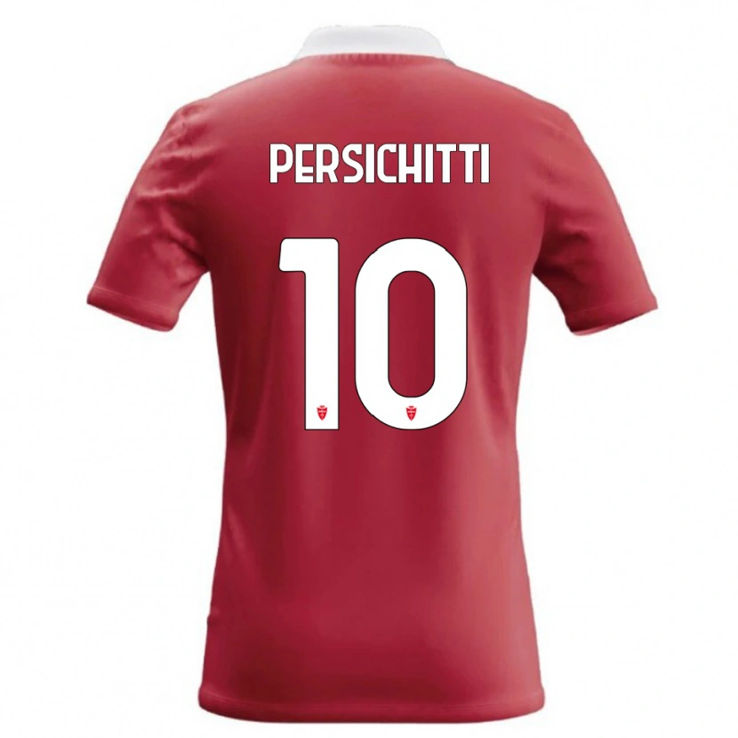 Danxen Dámské Matteo Persichitti #10 Červená Bílá Domů Hráčské Dresy 2026/27 Dres