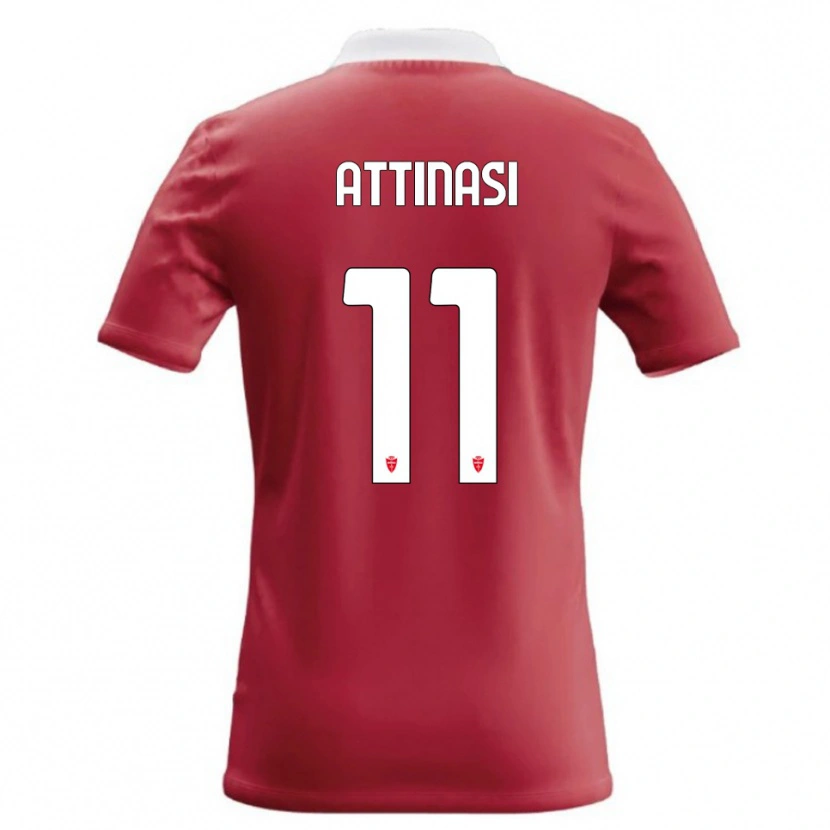Danxen Dámské Mattia Attinasi #11 Červená Bílá Domů Hráčské Dresy 2026/27 Dres