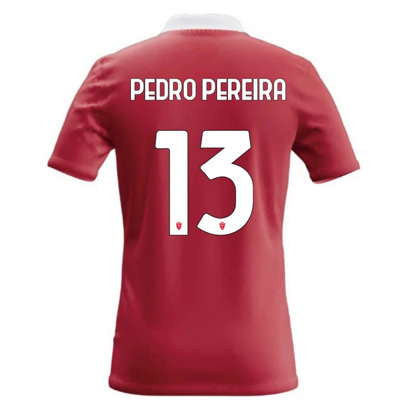 Danxen Dámské Pedro Pereira #13 Červená Bílá Domů Hráčské Dresy 2026/27 Dres