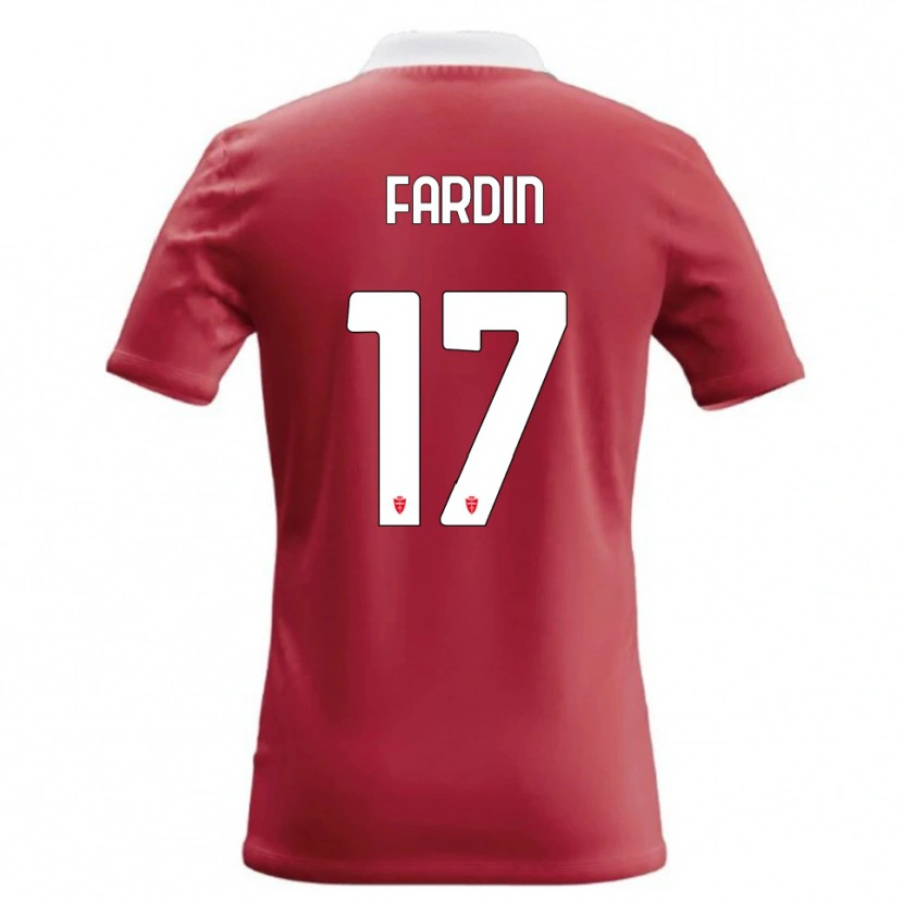 Danxen Dámské Giulio Fardin #17 Červená Bílá Domů Hráčské Dresy 2026/27 Dres