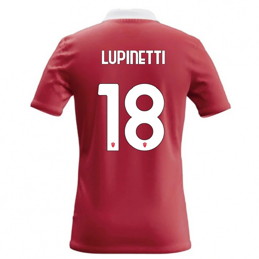 Danxen Dámské Tommaso Lupinetti #18 Červená Bílá Domů Hráčské Dresy 2026/27 Dres