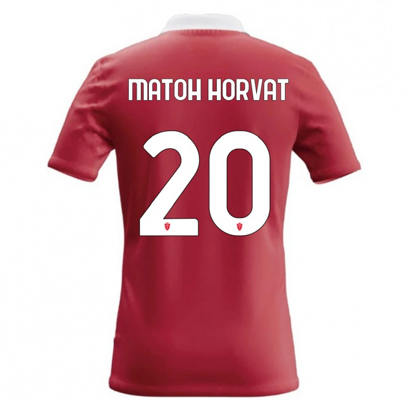 Danxen Dámské Liam Matoh Horvat #20 Červená Bílá Domů Hráčské Dresy 2026/27 Dres