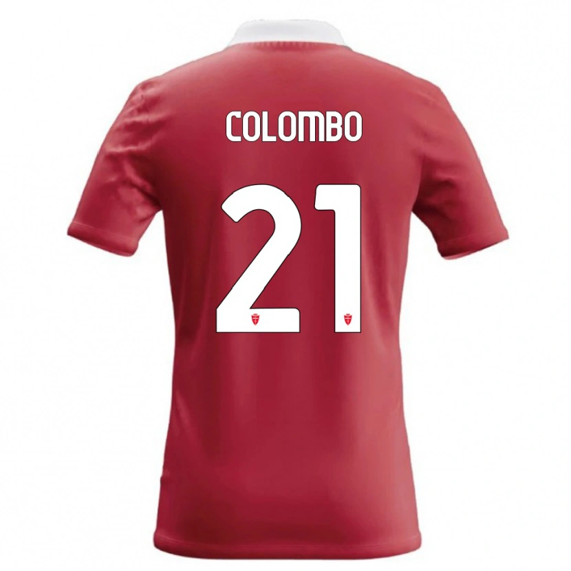 Danxen Dámské Leonardo Colombo #21 Červená Bílá Domů Hráčské Dresy 2026/27 Dres