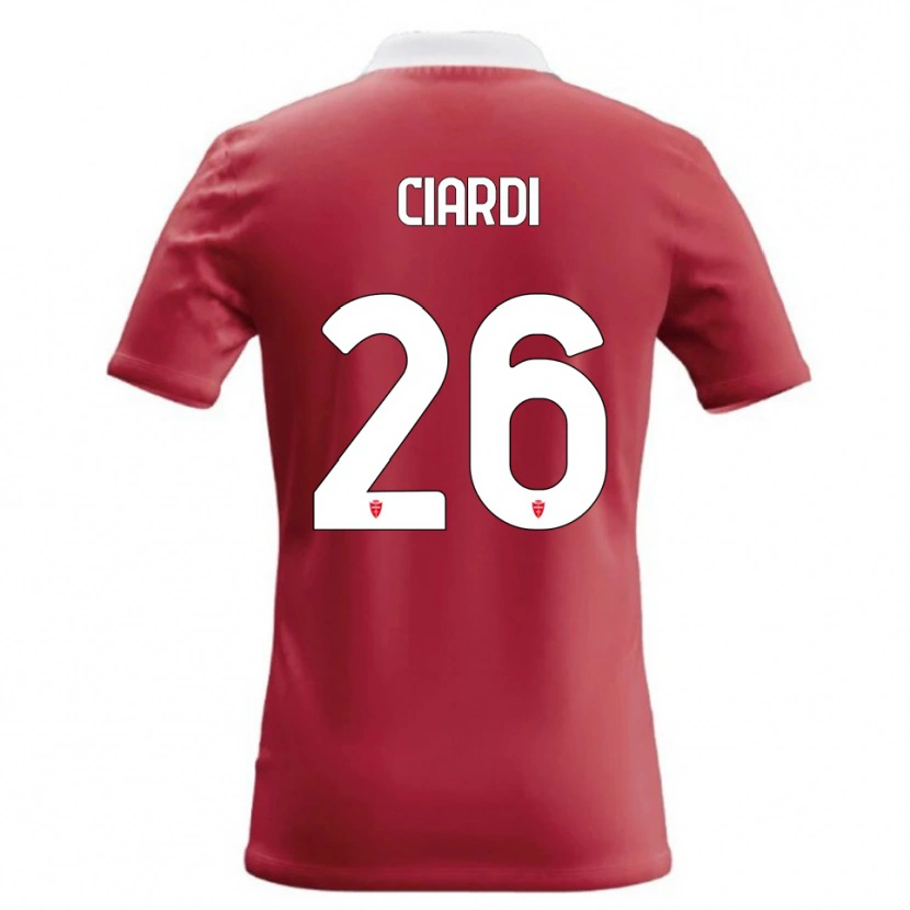 Danxen Dámské Tommaso Ciardi #26 Červená Bílá Domů Hráčské Dresy 2026/27 Dres