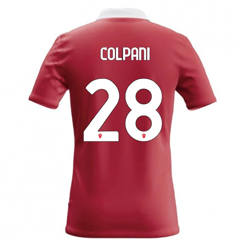 Danxen Dámské Andrea Colpani #28 Červená Bílá Domů Hráčské Dresy 2026/27 Dres