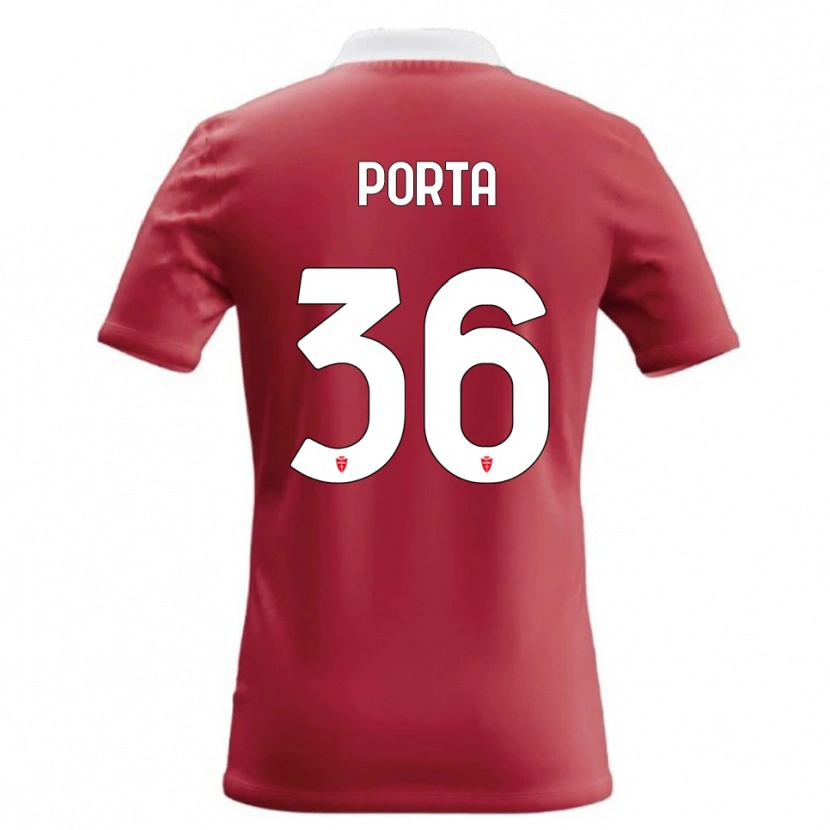 Danxen Dámské Matteo Porta #36 Červená Bílá Domů Hráčské Dresy 2026/27 Dres