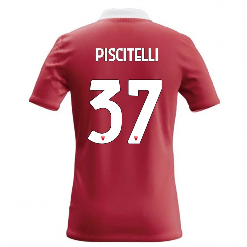 Danxen Dámské Pasquale Piscitelli #37 Červená Bílá Domů Hráčské Dresy 2026/27 Dres