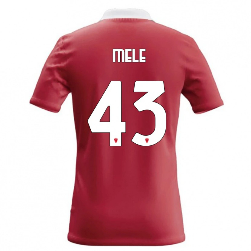 Danxen Dámské Fabio Mele #43 Červená Bílá Domů Hráčské Dresy 2026/27 Dres