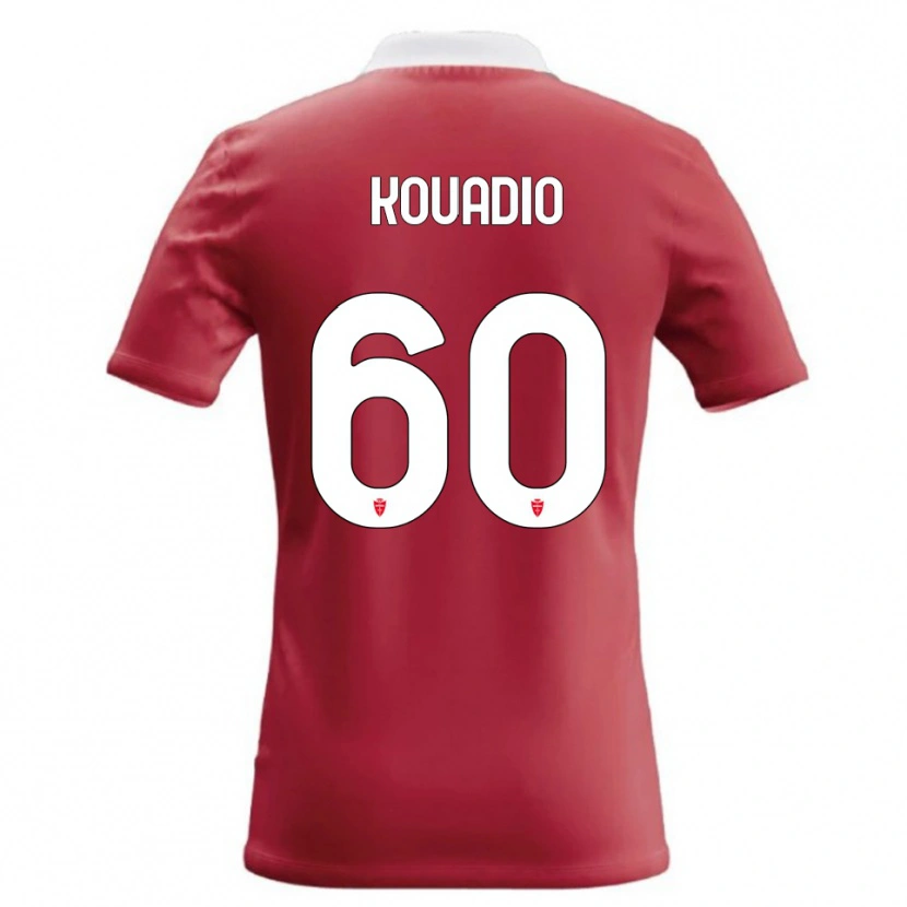 Danxen Dámské Eddy Kouadio #60 Červená Bílá Domů Hráčské Dresy 2026/27 Dres