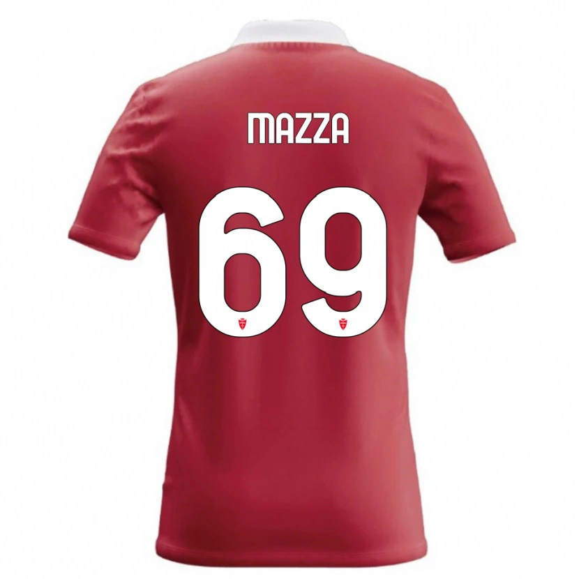 Danxen Dámské Andrea Mazza #69 Červená Bílá Domů Hráčské Dresy 2026/27 Dres