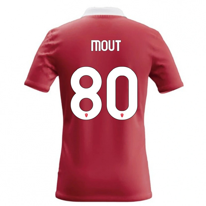 Danxen Dámské Mathis Mout #80 Červená Bílá Domů Hráčské Dresy 2026/27 Dres