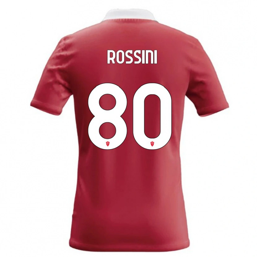 Danxen Dámské Luca Rossini #80 Červená Bílá Domů Hráčské Dresy 2026/27 Dres