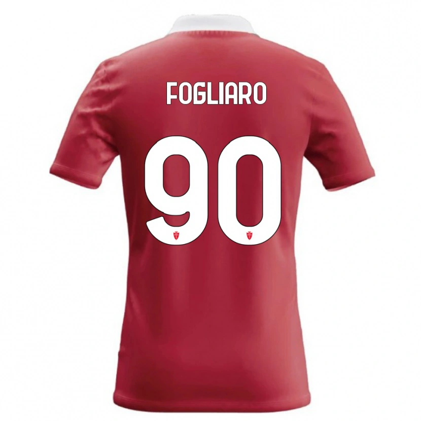 Danxen Dámské Christian Fogliaro #90 Červená Bílá Domů Hráčské Dresy 2026/27 Dres