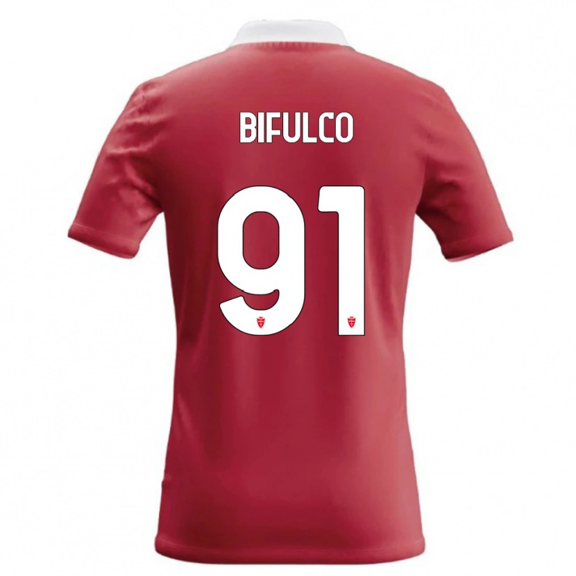 Danxen Dámské Davide Bifulco #91 Červená Bílá Domů Hráčské Dresy 2026/27 Dres