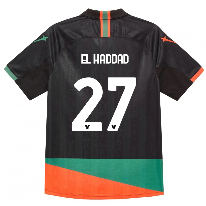Danxen Dámské Saad El Haddad #27 Černá Oranžová Zelená Domů Hráčské Dresy 2026/27 Dres