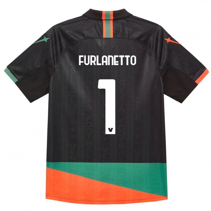 Danxen Dámské Gabriele Furlanetto #1 Černá Oranžová Zelená Domů Hráčské Dresy 2026/27 Dres