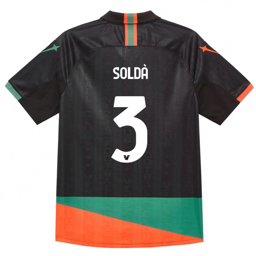 Danxen Dámské Mohamed Soldà #3 Černá Oranžová Zelená Domů Hráčské Dresy 2026/27 Dres