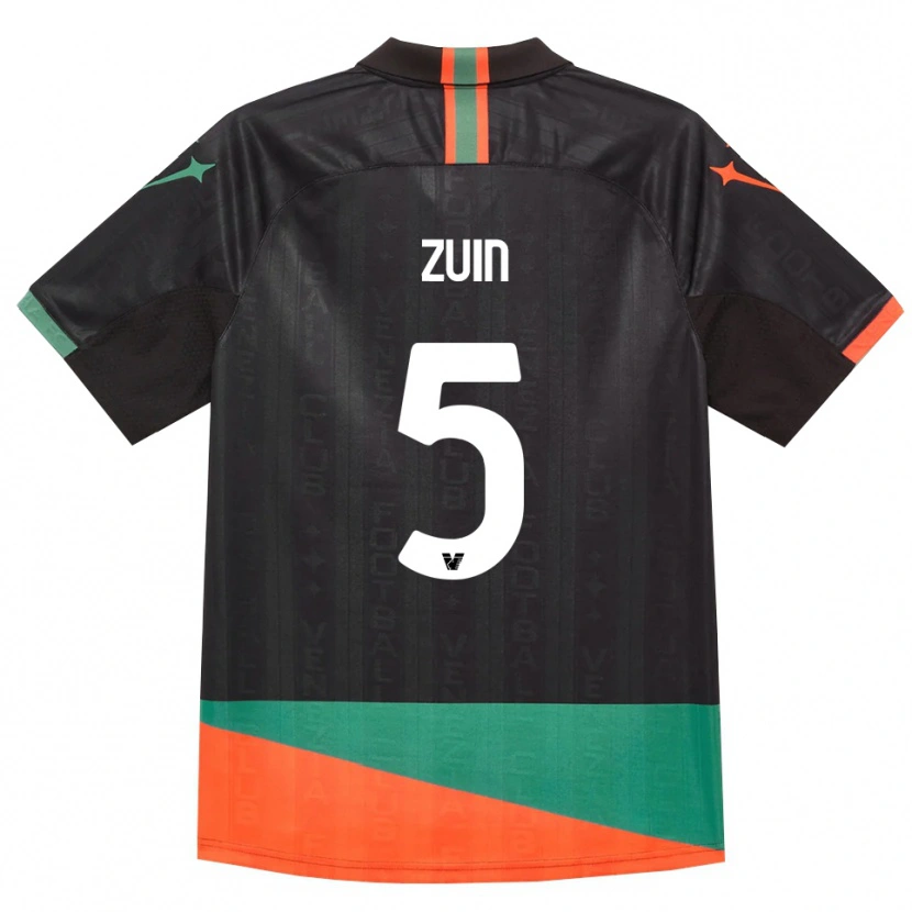 Danxen Dámské Gregorio Zuin #5 Černá Oranžová Zelená Domů Hráčské Dresy 2026/27 Dres
