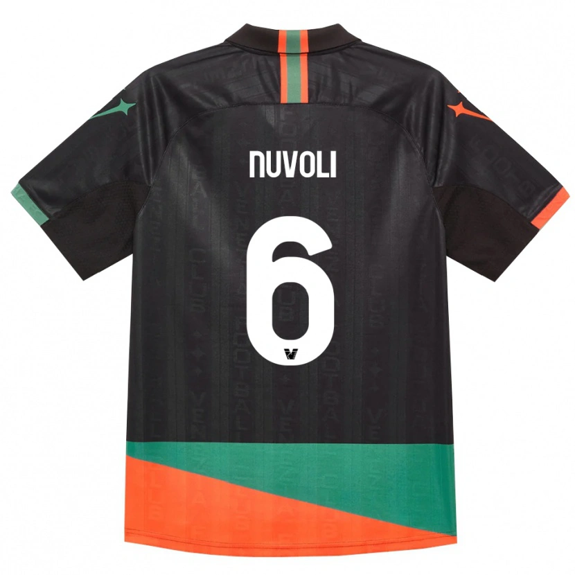Danxen Dámské Francesco Nuvoli #6 Černá Oranžová Zelená Domů Hráčské Dresy 2026/27 Dres