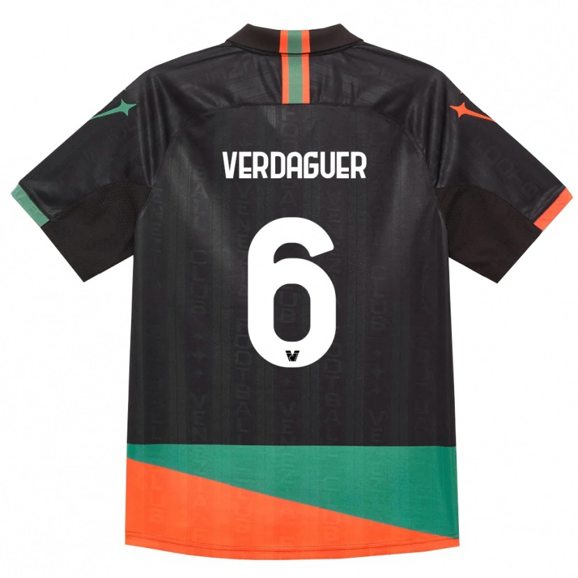 Danxen Dámské Judith Verdaguer #6 Černá Oranžová Zelená Domů Hráčské Dresy 2026/27 Dres