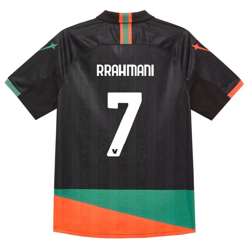 Danxen Dámské Albion Rrahmani #7 Černá Oranžová Zelená Domů Hráčské Dresy 2026/27 Dres