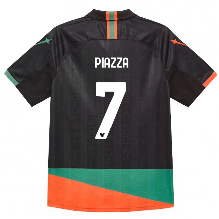 Danxen Dámské Massimiliano Piazza #7 Černá Oranžová Zelená Domů Hráčské Dresy 2026/27 Dres