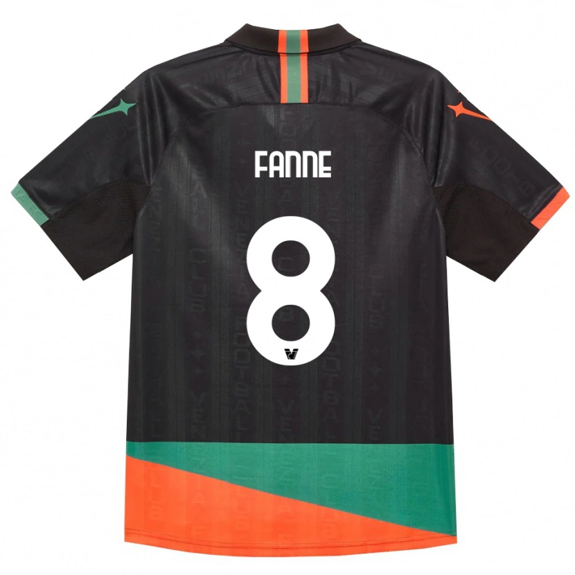 Danxen Dámské Lamine Fanne #8 Černá Oranžová Zelená Domů Hráčské Dresy 2026/27 Dres