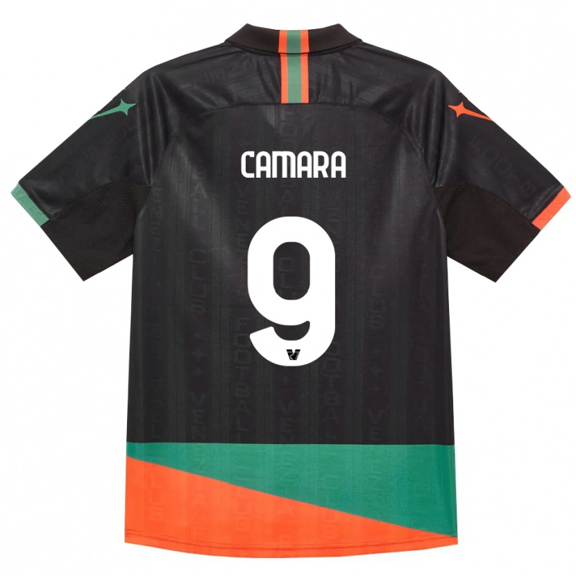 Danxen Dámské Bakary Camara #9 Černá Oranžová Zelená Domů Hráčské Dresy 2026/27 Dres