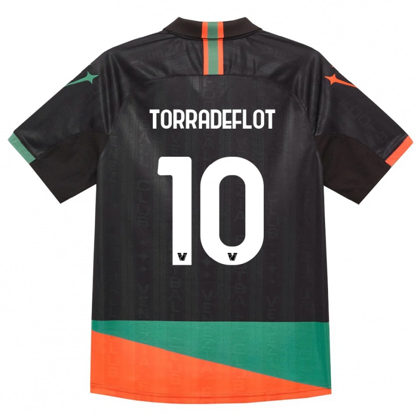 Danxen Dámské Queral Torradeflot #10 Černá Oranžová Zelená Domů Hráčské Dresy 2026/27 Dres