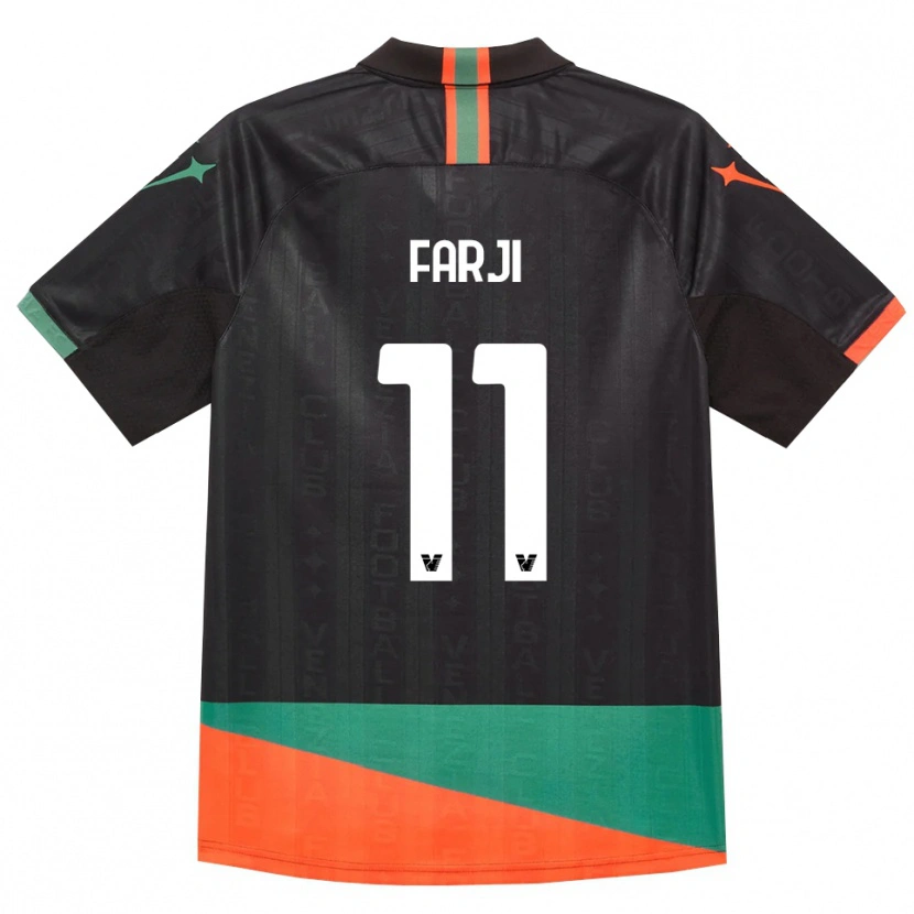 Danxen Dámské Marko Farji #11 Černá Oranžová Zelená Domů Hráčské Dresy 2026/27 Dres