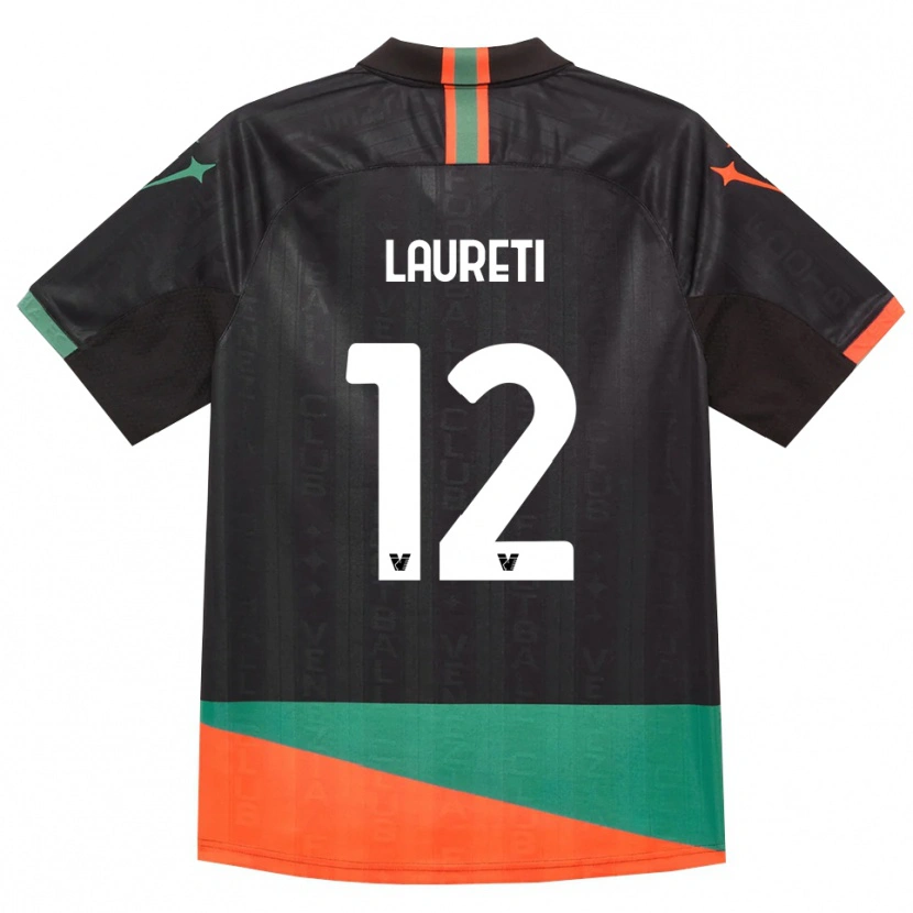 Danxen Dámské Tommaso Laureti #12 Černá Oranžová Zelená Domů Hráčské Dresy 2026/27 Dres