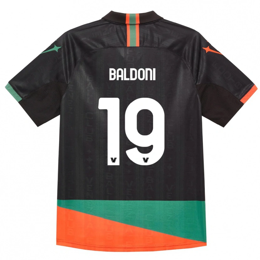 Danxen Dámské Edoardo Baldoni #19 Černá Oranžová Zelená Domů Hráčské Dresy 2026/27 Dres