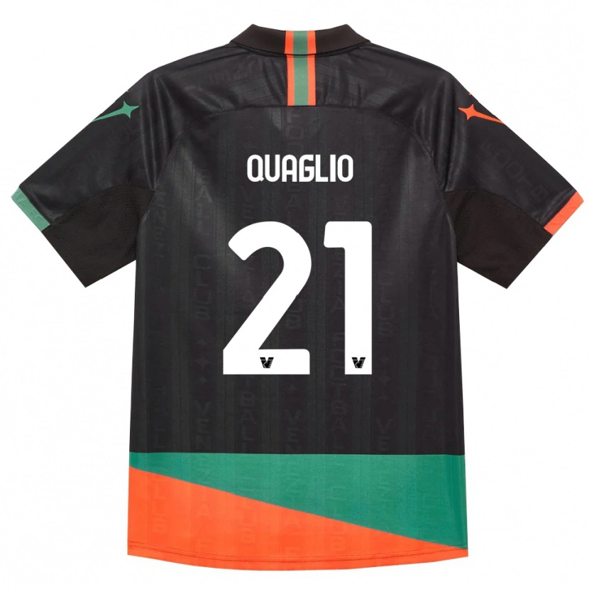 Danxen Dámské Anna Quaglio #21 Černá Oranžová Zelená Domů Hráčské Dresy 2026/27 Dres