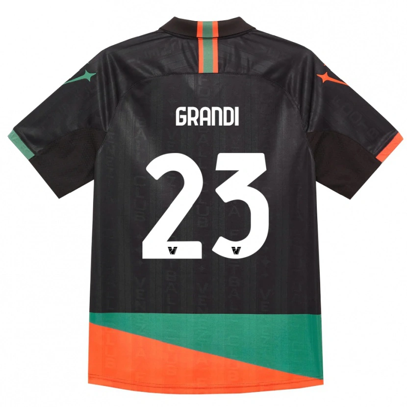 Danxen Dámské Matteo Grandi #23 Černá Oranžová Zelená Domů Hráčské Dresy 2026/27 Dres