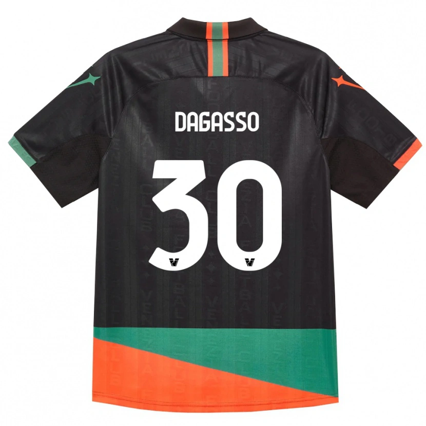 Danxen Dámské Matteo Dagasso #30 Černá Oranžová Zelená Domů Hráčské Dresy 2026/27 Dres