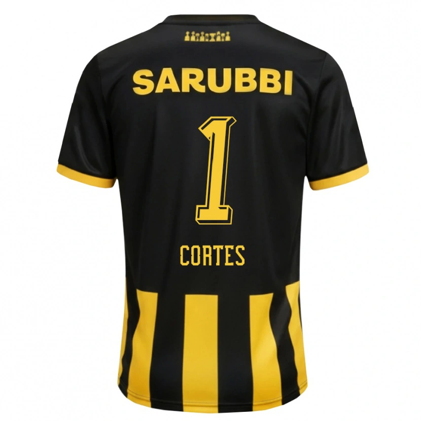 Danxen Dámské Brayan Cortés #1 Černá Žlutá Domů Hráčské Dresy 2026/27 Dres