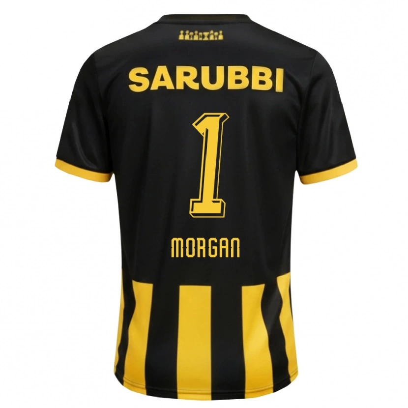 Danxen Dámské Kevin Morgan #1 Černá Žlutá Domů Hráčské Dresy 2026/27 Dres