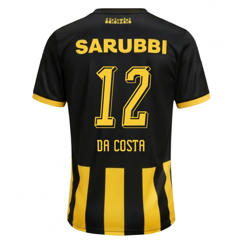 Danxen Dámské Paulo Da Costa #12 Černá Žlutá Domů Hráčské Dresy 2026/27 Dres