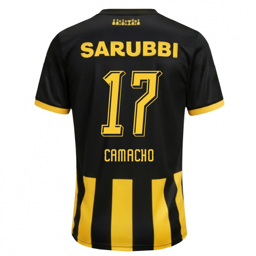 Danxen Dámské Sebastián Camacho #17 Černá Žlutá Domů Hráčské Dresy 2026/27 Dres